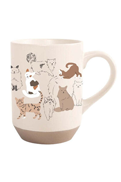Petshop By Fringe Studio Pencil Cats Stoneware Mug