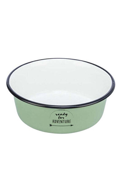 Trixie وعاء طعام للقطط من الفولاذ المقاوم للصدأ المطلي بالمينا، جاهز للمغامرة