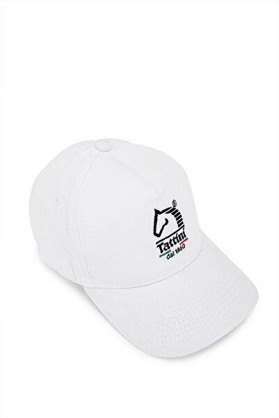 Tattini Unisex υφασμάτινο λευκό καπέλο μπέιζμπολ