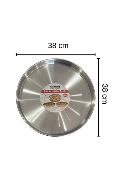 AiroBazar Triple Stainless Steel Baking Tray Round, Set of 3 Durable Trays fo...