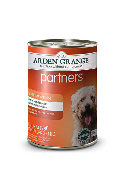 Arden Grange طعام الكلاب الرطب من بارتنرز بنكهة الدجاج والأرز والخضراوات