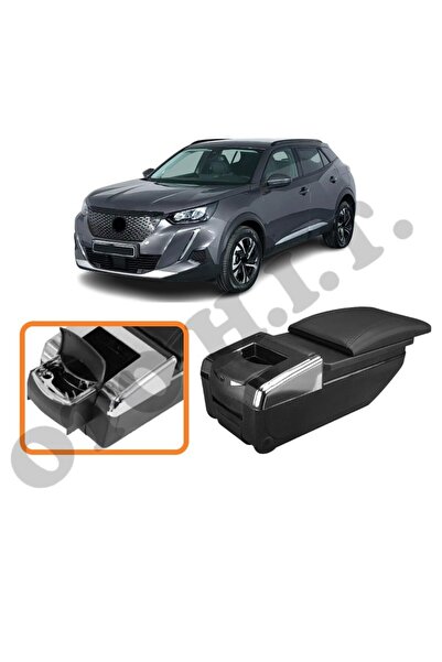 OTO H.İ.T. PEUGEOT 2008 19 ÜZERİ UYUMLU BARDAKLIKLI LÜKS KOL DAYAMA KOLÇAK Sİ...