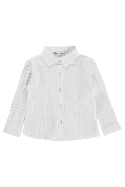 Civil Girls Floral Embroidered Shirt for 2-5 Years Old - Off-White