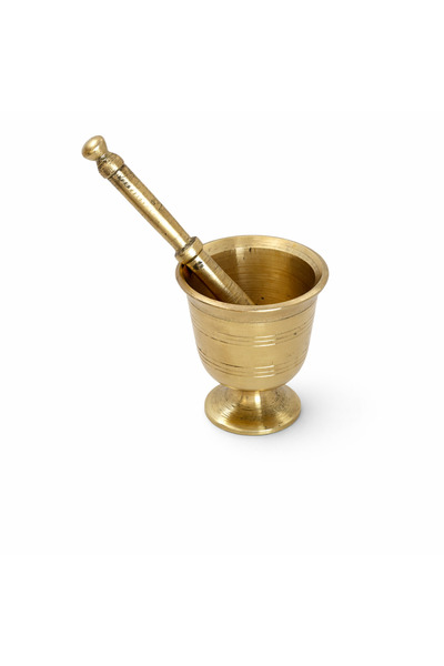 Copper Empire Geleneksel Tunç Havan Tokmak Seti El Tipi Baharat Ezici