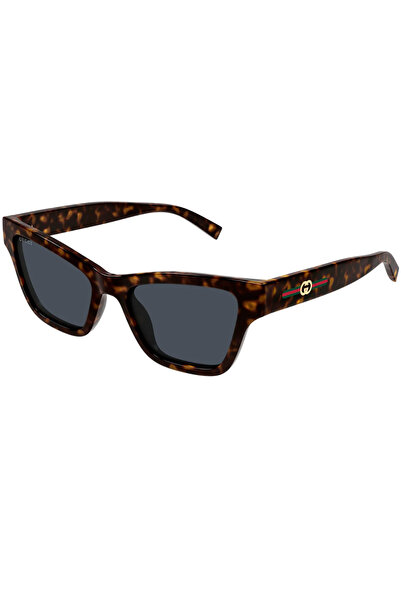 Gucci Gg 1982S 002 53 Women's Cat Eye Gray Brown Bone Sunglasses