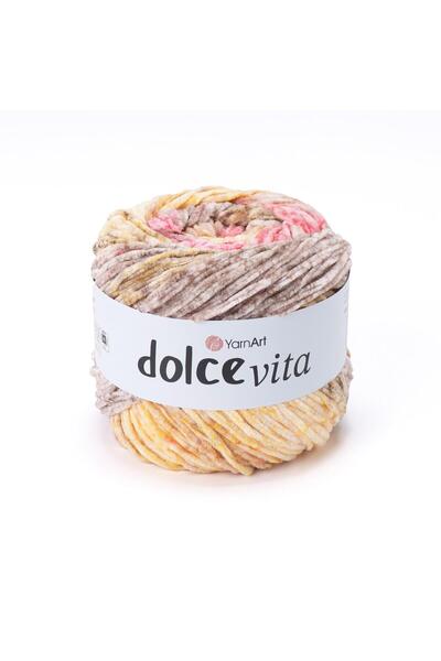 Yarnart Dolce Vita - Knitted Yarn Ebruli̇-3417