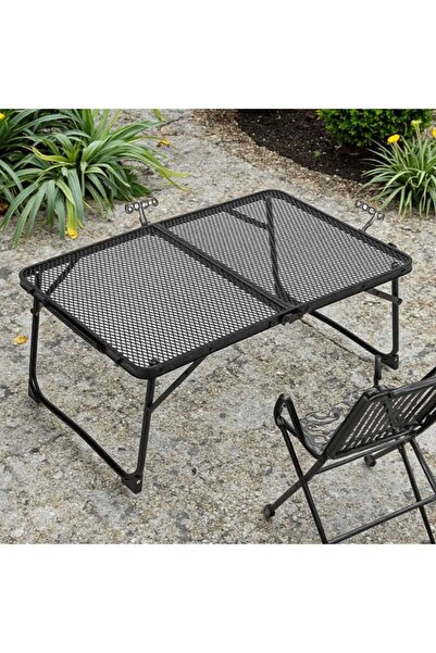 VENUSTAR Masa pliabila din plasa de fier, portabila, 60x40x25 cm