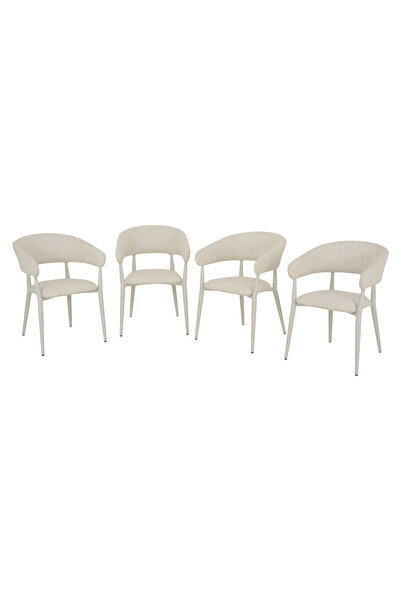 Maison Mex Set of 4 garden/terrace chairs with armrests NEXUS L.60 l.56.5 H.7...