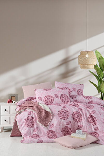 MyStory Home Çify Kişilik Duvet Cover Set Elegant Pink