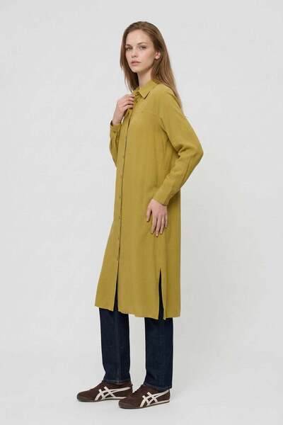 ALLDAY Soft Green-Epaulet Detail Shirt