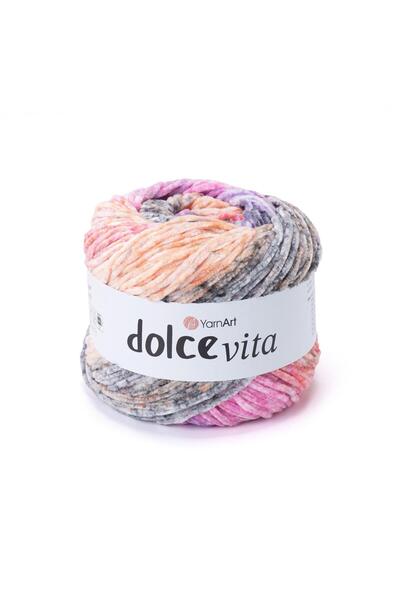 Yarnart Dolce Vita - Knitted Yarn Ebruli̇-3416
