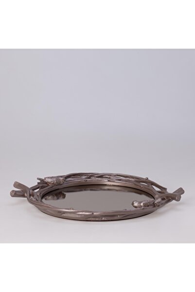 Selim Mavera Mirrored Tray Taupe