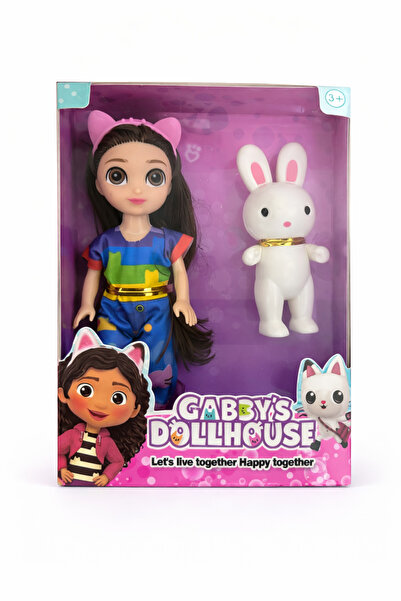 NO BRAND Easter Gift - Girl Doll Set with Bunny Figurine, Doll for Children 3...