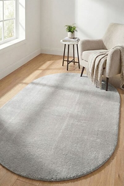 dekozer Oval Puffy Yumuşak Peluş Halı |, Kaymaz, Yıkanabilir, Antre, Hol, Mut...