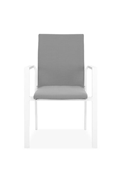 Maison Mex Scaun dining gradina/terasa SULTAN L.56.5 l.61.5 H.88.5 alb/gri