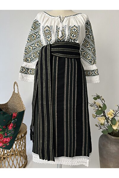 OEM Traditional Costume – Catrință, Brâu and Ie TM 1810 *Nature Green*