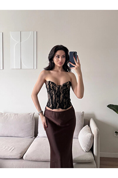 Zoom Butik Amara Straplez Dantel Korse Büstiyer