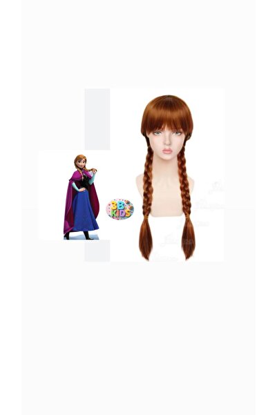 3b kids Περούκα Άννα Έλσα, μαλλιά με πλεξούδες, περούκα Άννα