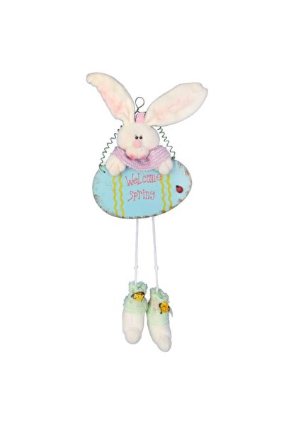 Goliat Zając drewniano-pluszowy do zawieszenia 50 cm jajko