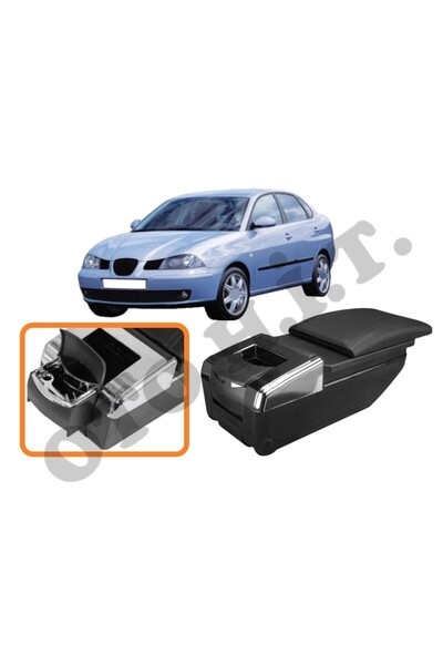 OTO H.İ.T. SEAT CORDOBA MK2 UYUMLU BARDAKLIKLI LÜKS KOL DAYAMA KOLÇAK SİYAH İ...