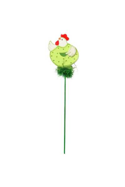 Goliat Țestoasă de lemn pe băț, verde de Paște