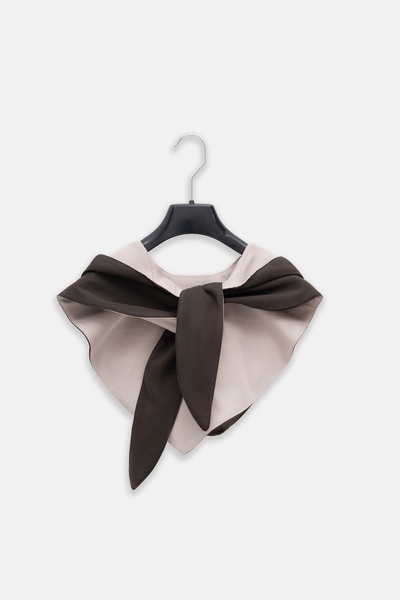 EBU Prive Șal de umăr pentru femei, cu pălărie, maro