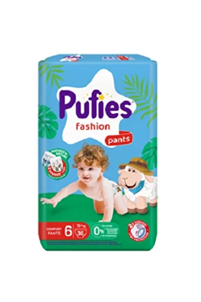 Pufies Scutece Fashion & Nature Pants nr. 6, 15+ kg, 36 buc.