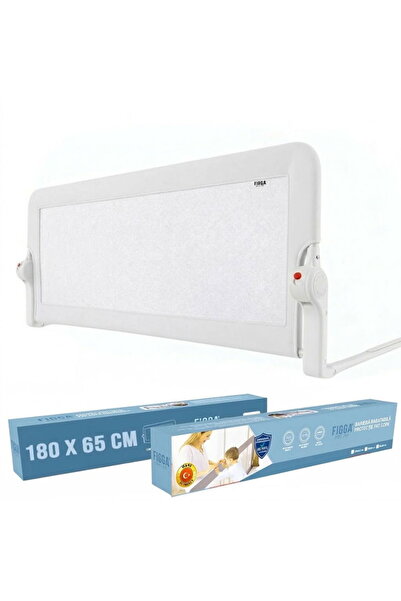 figga ® Kids Bed Protection, 180 x 65 cm, Folding Side Barrier, White
