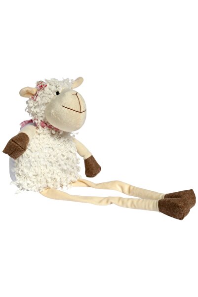 Goliat Baranek siedzący Ozdoba Wielkanocna Figurka pluszowa 50 cm biała