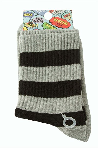 Bijuteri Net Striped College Socks 8*28