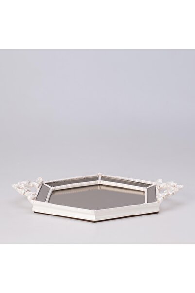 Selim صينية مرآة سداسية الشكل من اللؤلؤ