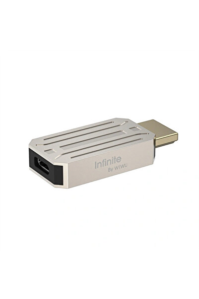 WIWU WI-HB004 Infinite USB C to HDMl Adapter - Titanium Gold