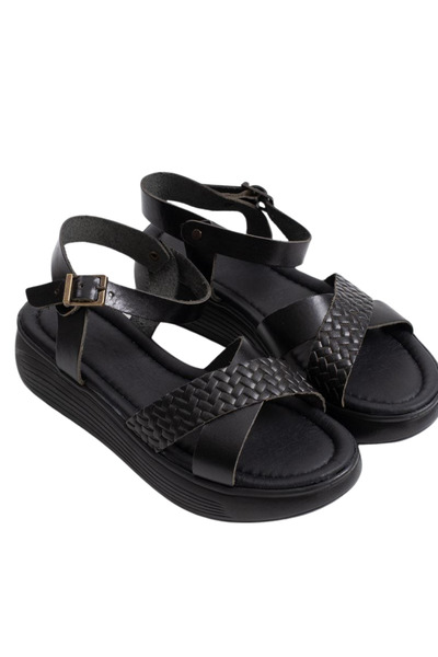 Barinoska Women's Genuine Leather Sandals Orthopedic Sole Comfortable Daily S...
