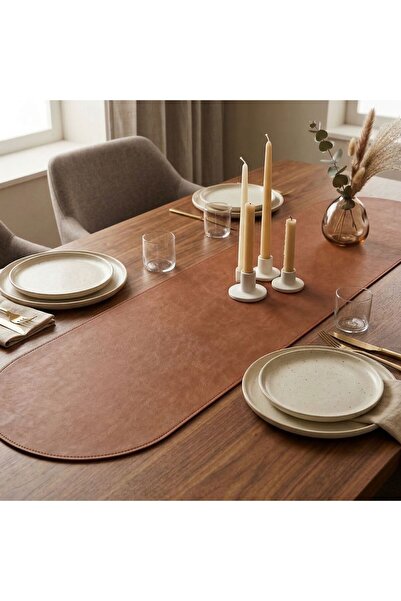 Grand Fine Art 1 Piece Leather Mini Table Runner -Keyboard Mat-Table Mat-Desk...