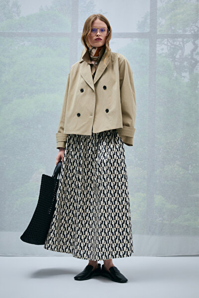 Lufian Γυναικεία φούστα Darı σε μπεζ χρώμα