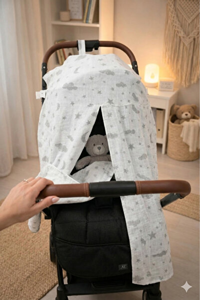 100% Cotton Single Layer Muslin Stroller Cover