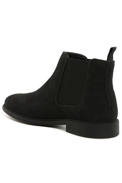london Rag Men's Faux Leather Chelsea Boots in Black