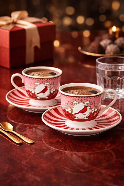 COCEM Love Birds Set of 2 Coffee Cups Romantic Gift for Lovers Stylish