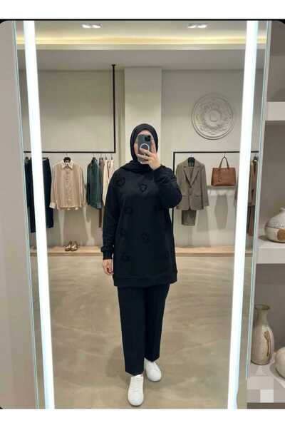 Azram Fashion KADIN PUL NAKIŞ DETAYLI TESETTÜR TUNİK