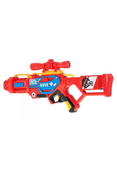 Ikonka Blaze Storm Red 20-Bullet Foam Toy Gun