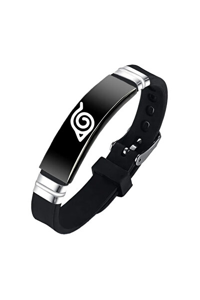 EFAYN.RO Anime bracelet, konoha model, ninja jutsu theme, unisex, black, EFAYN