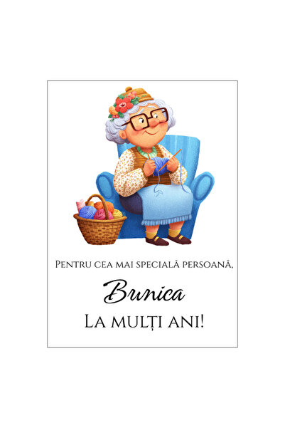 OEM Felicitare 13x18cm cu plic- aniversare/zi nastere bunica
