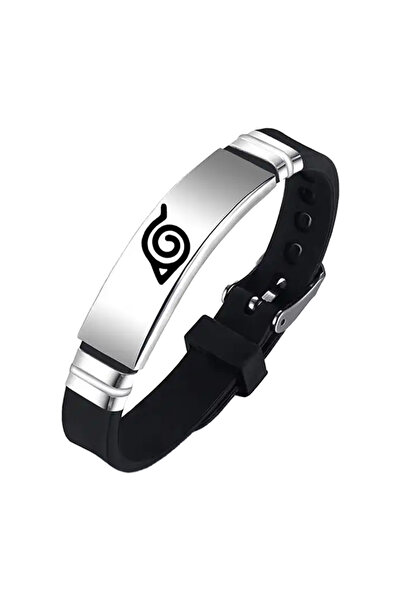 EFAYN.RO Anime bracelet, konoha model, ninja jutsu theme, unisex, silver, EFAYN