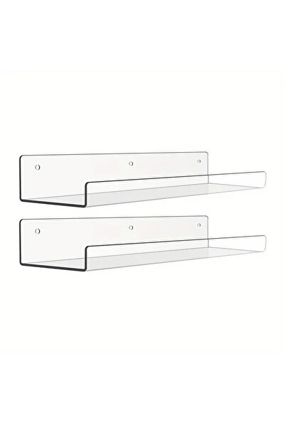 MaffStuff Set of 4 Sheer PVC Shelf Supports 10 x 3 cm