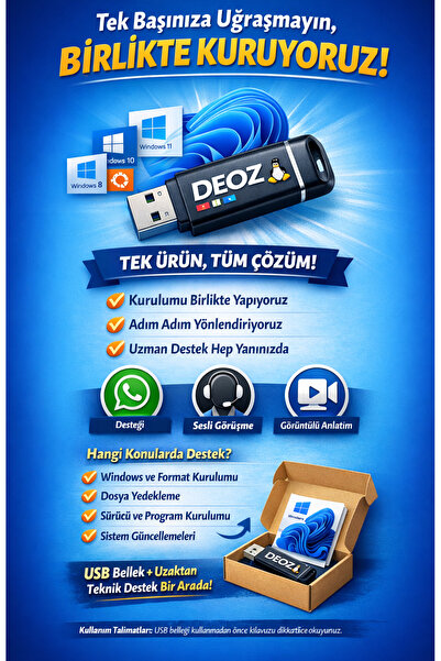 DEOZ Lab Windows Installation USB Kit |   Backup, Format, Program Installatio...