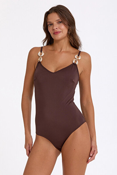 Argento 0075-3003 Women's V-Neck Swimsuit