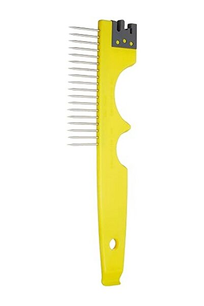 OEM Κίτρινη χτένα με μεταλλικά δόντια 5 σε 1 για τον καθαρισμό βιομηχανικών π...