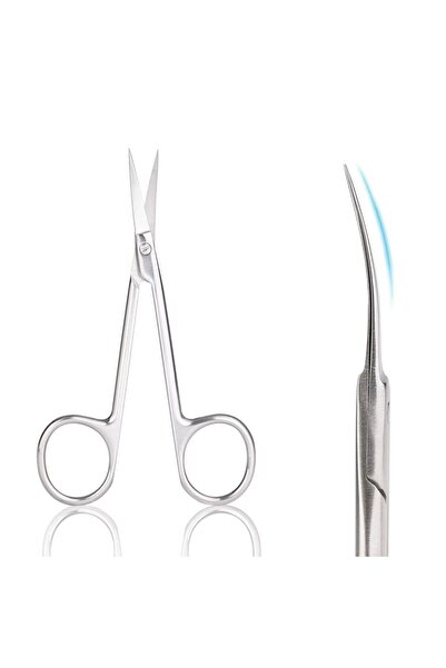 delis Marquise professional cuticle scissors, SCRISSOR06, Silver