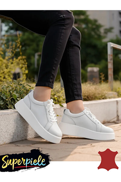 ANGEL BLUE Casual shoes made of genuine leather with high sole CRL881 Grey