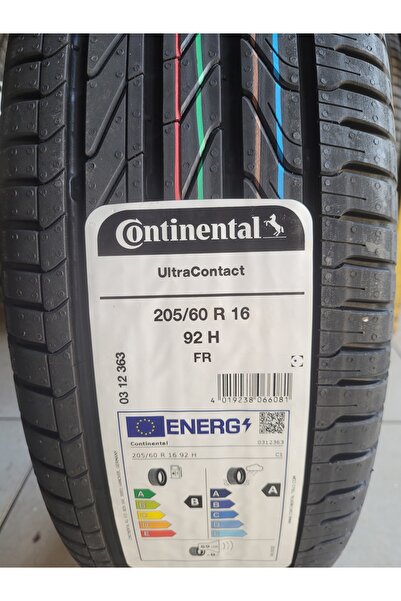 Continental 205/60R16 Ultra Contact 92H A serisi 69db 2025 Üretim*